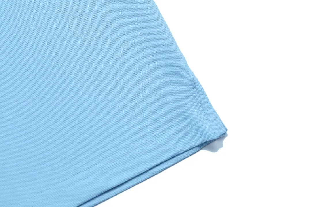 🅿️190 RALPH LAUREN 2025 new style classic polo embroidered little bee logo, same style for men and women, casual polo shirt ·Customized pique cotton fabric ·Imported Tajima machine embroidery technology ·Collar label, hangtag, main mark and three complete labels Color: sky blue Size: M-XXXL